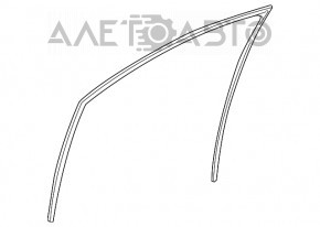 Front right glass seal for Lexus RX350 RX450h 16-22