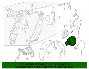 Hyundai Ioniq 17-21 EV Charging Port Housing