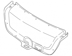 Hyundai Elantra AD 19-20 trunk lid trim black, worn