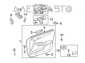 Lexus ES300 ES330 front left seat memory panel