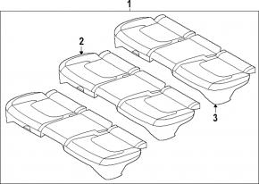 Kia Sportage 23-25 rear seats, black cloth