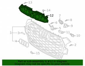 Audi A5 F5 20-25 grille frame