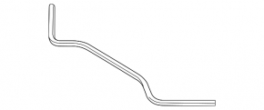 Rear hood seal Porsche Panamera 10-16