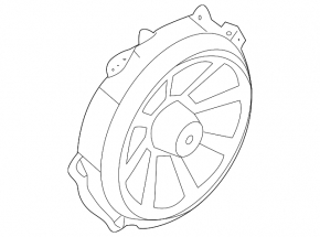 Speaker rear left Porsche Macan 15- Base