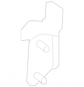 Upper rear left door hinge Mercedes C-class W205 15-21