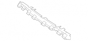 Front bumper bracket, central lower, Mercedes W213 E 21-23