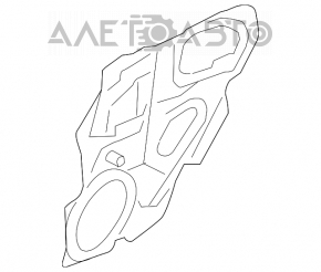 Inner insert door rear left Mazda3 03-08 HB