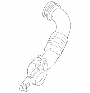 Air duct from the filter Ford Focus mk3 15-18 rest 1.0T (part 1)