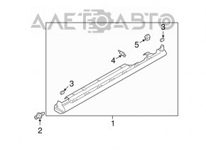 Right threshold Mazda6 03-05 SPORT