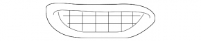 Jaguar E-Pace 18-20 right front bumper lip grille