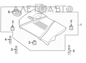 Mazda3 2.3 Engine Cover 03-05