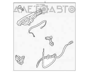 Ford Explorer 20 rear left door lock - keyless without handle mechanism