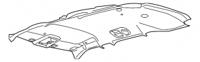 Ford Explorer 20-25 headliner without sunroof, black, needs cleaning, scratches