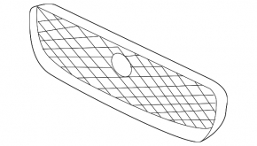 Jaguar XF 16-20 grille, black mesh, chrome frame