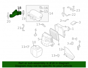 Air duct Subaru Forester 08-10 SH