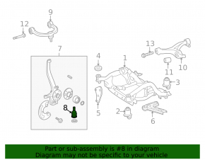 Front left ball joint Mercedes X164 GL W164 ML
