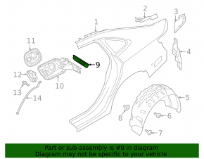 Fuel filler flap VW Jetta 19-
