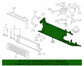 Inverter radiator frame Honda Accord 18-22 2.0 hybrid