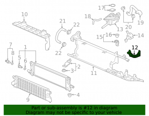 Honda Accord 18-22 lower inverter radiator bracket