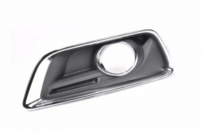 Bumper grille left Chevrolet Malibu 13-15 under fog lights