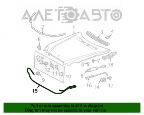 Mercedes W211 hood release cable