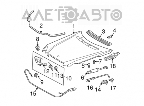 Mercedes W211 hood release cable