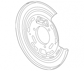 Brake Disc Cover Rear Left Chevrolet Camaro 16-23 6.2