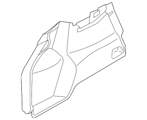 Arch trim left Volvo XC40 19-25 black