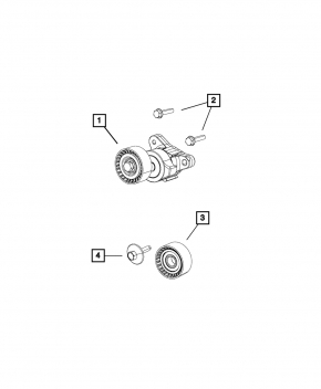 Drive Belt Tensioner Roller Jeep Renegade 15- 2.4