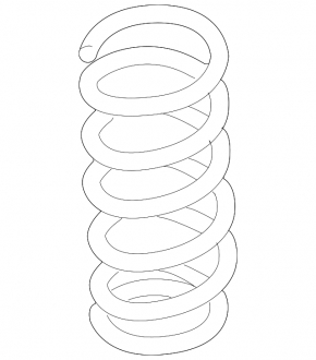 Rear left spring Toyota Prius 20 04-09