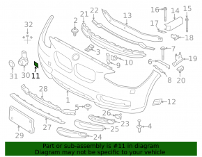 BMW 2 Series F22 14-21 228i, 230i without M package towing hook cap