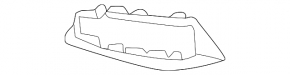 Left rear bumper absorber for BMW iX 2021-2025 (without sport trim, bumper cover & components)