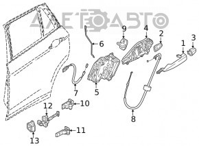 BMW X2 F39 18-23 Front Right Outer Handle Cap