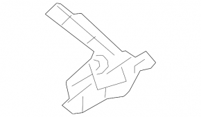 Right hood hinge for Lexus RC 15-25