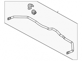 Front stabilizer bar for Hyundai Sonata 20-23 with brackets