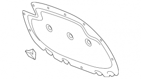 Insulation of the bonnet of VW Golf 15-