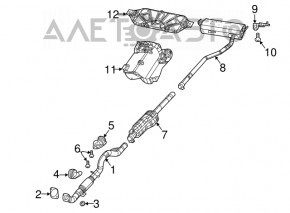 Front intake pipe mount Jeep Compass 17- 2.4