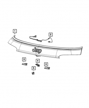Jeep Compass 22-25 Rear View Camera Bracket