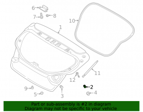 Left tailgate bumper Hyundai Tucson 16-21