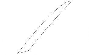 Nissan Altima 13-18 rear left side door trim