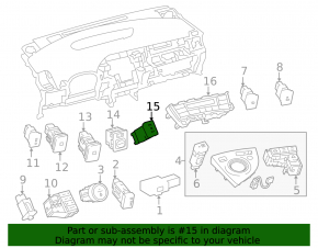 Driver's Seat Heating Button Toyota Prius 30 10-15