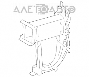Plug towing hook front bumper Hyundai Sonata 15-17
