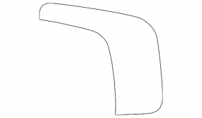 Right mirror element for Lexus RX300 98-03