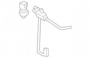 Lexus LS460 07-17 short heater-condenser air conditioner hose