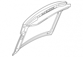 Bare tailgate Audi A5 F5 17- 5D