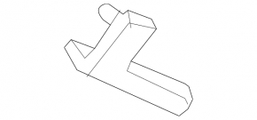 Right tailgate shock absorber bracket for Porsche Macan 15-26 on the body