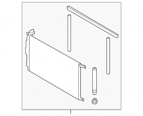 Air conditioner radiator condenser Hyundai Elantra AD 17-20 2.0