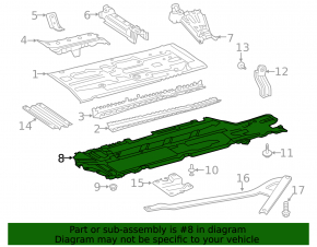 Right underbody protection Mercedes A-class V177 19-22