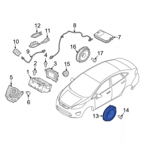 Front right door speaker Ford C-max MK2 13-18