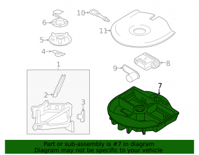 Foam plastic for Ford Fusion mk5 13-20 tools